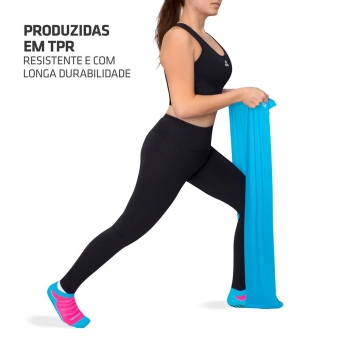 Kit com 3 Faixas Elásticas Muvin 150cm x 15cm FXE-100