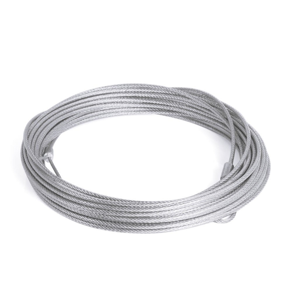 Cabo de Aço Plastificado para Rede de Tênis Oficial - Master Rede - Cinza