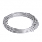 Cabo de Aço Plastificado para Rede de Tênis Oficial - Master Rede - Cinza