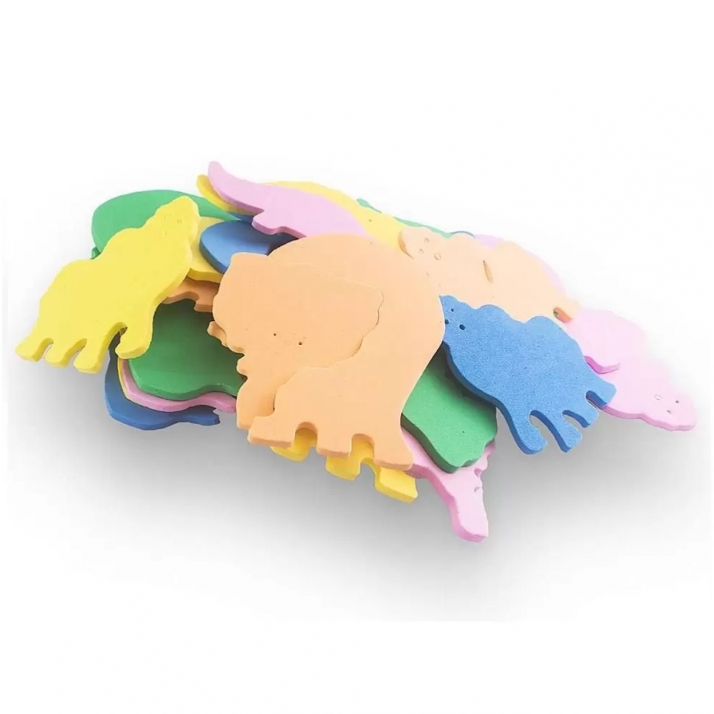 Figuras Didáticas em EVA Safari com 20 Peças EVAMAX - Multi Colorido