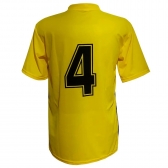 Jogo de Camisa TRB 20 de Linha e 1 Goleiro Amarelo/Preto - Amarelo/Preto