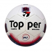 BOLA FUTEBOL DE CAMPO BOLEIRO HIBRID - TOPPER - Branco/Preto