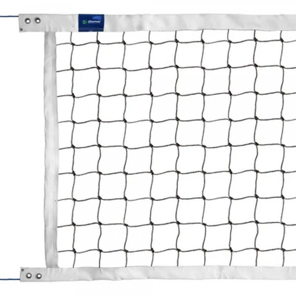 Rede de Vôlei Profissional Com 4 Faixas de PVC - Branco/Preto