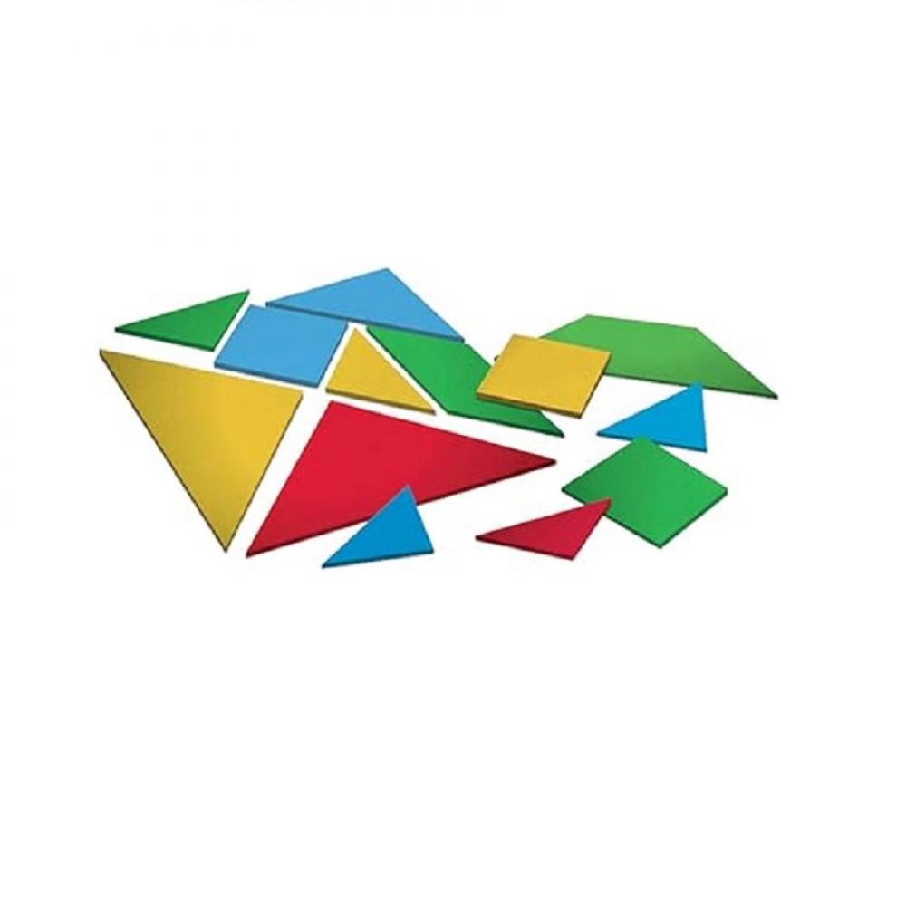 Tangram Jogo de Raciocínio Lógico Xalingo Madeira - Azul