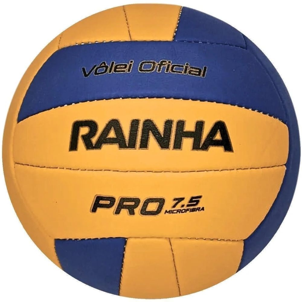 Bola Rainha Vôlei 7.5 Pro Oficial - Amarelo/Azul
