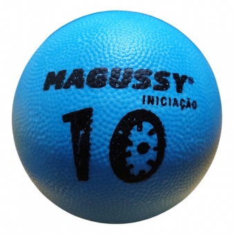 Bola Iniciação de Borracha Magussy Tamanho 10  Azul