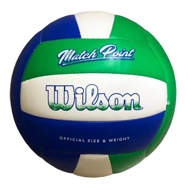 Bola De Volei Wilson Match Point Azul E Verde - Azul/Verde