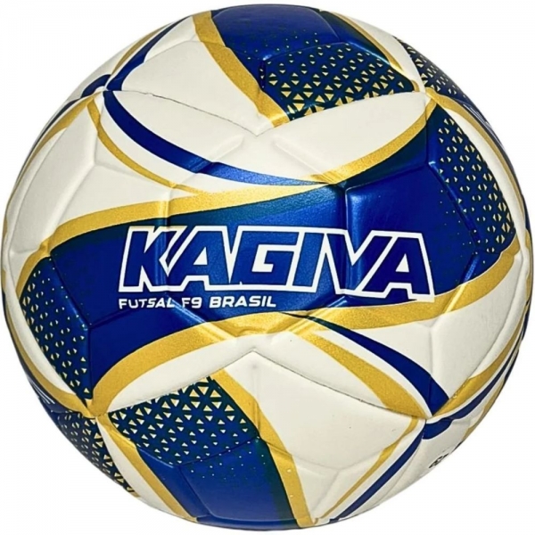 Bola Futsal Infantil Kagiva F9 Brasil Sub 09 - Branco/Azul