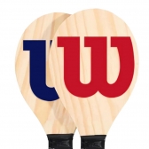 Kit Frescobol Wilson com 2 Raquetes e 1 Bola - Azul
