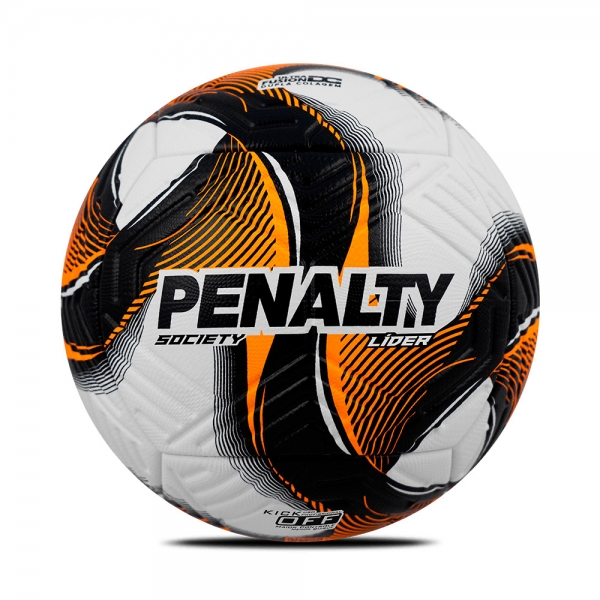 Bola Futebol Society Penalty Líder XXV - Laranja/Branco