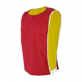 Kit com 20 Coletes Esportivos Dupla Face TRB Vermelho e Amarelo - Amarelo/Vermelho