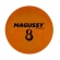 Bola Iniciação de Borracha Magussy Tamanho 8 Laranja - Laranja