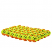 Bola de Tênis e Beach Tennis Spin 50 Macia Pacote com 40 Unidades - Amarelo/Laranja