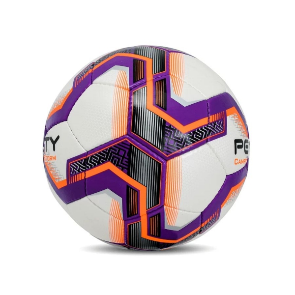 Bola Futebol de Campo Penalty Storm Costurada XXIII Roxo - branco/roxo