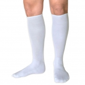 Kit 20 Pares Meião Branco Futebol Adulto Reforçado - TRB - Branco