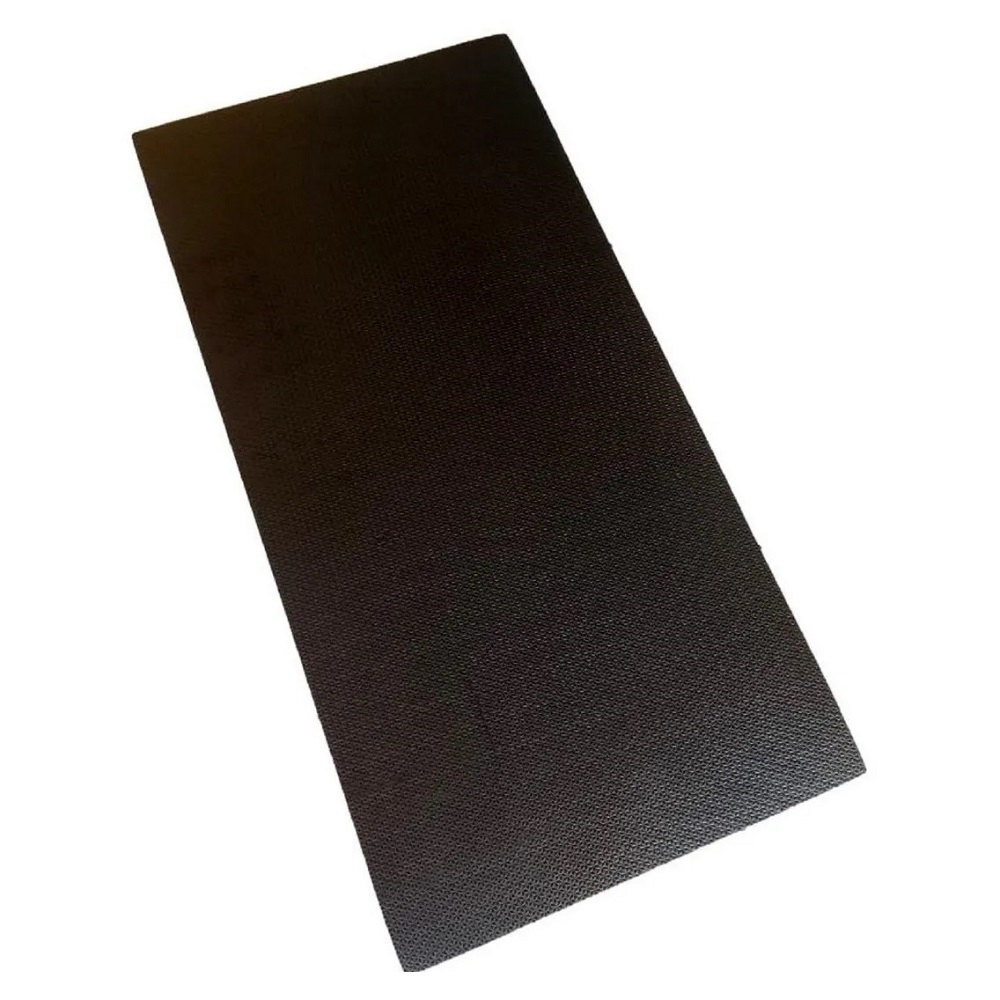 Colchonete Eva Tapete Yoga Exercícios 10mm Preto - Preto/Preto