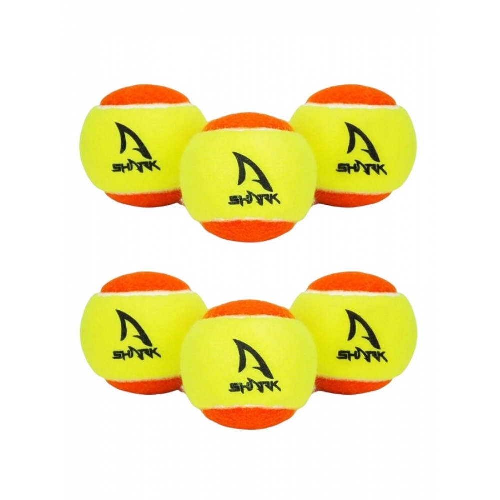 Kit 6 Bolas Beach Tennis Shark Laranja - Laranja