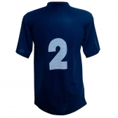 Kit com 20 Camisas Esportivas TRB Azul Marinho/Branco - Azul Escuro/Branco