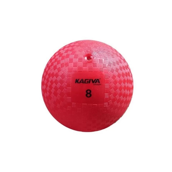 Bola Iniciação Kagiva de Borracha Nº 8 Vermelho - Vermelho