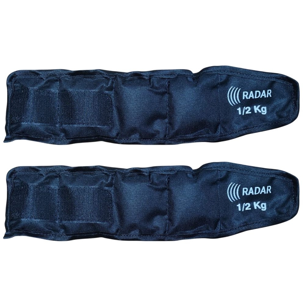 Par de Tornozeleira Caneleira Profissional Reforçada de 500 Gramas - Preto