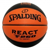Bola Basquete Spalding React TF 250 All Surface - Laranja/Preto