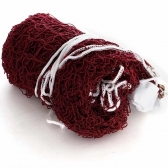 Rede Badminton Oficial Master Rede Seda Reforçada Marrom - Vermelho Escuro/Branco