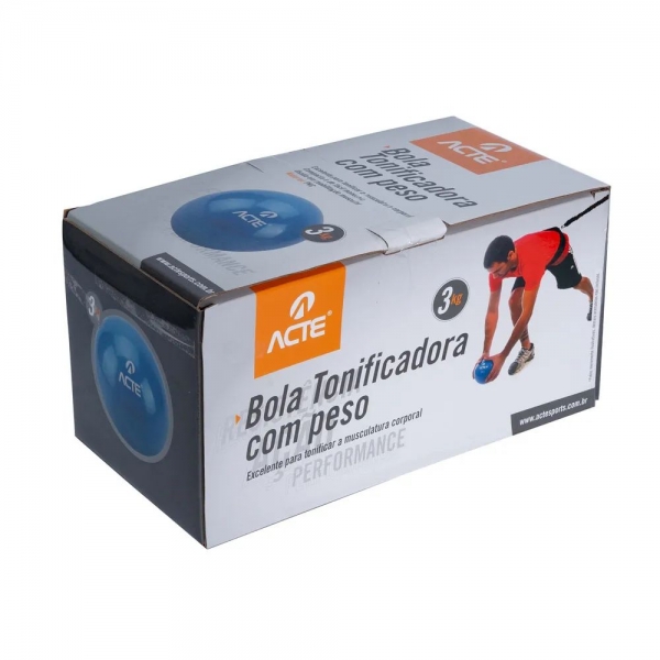 Par De Bolas Tonificadoras Com Peso de 3Kg Azul T57 - Acte Sports - Azul