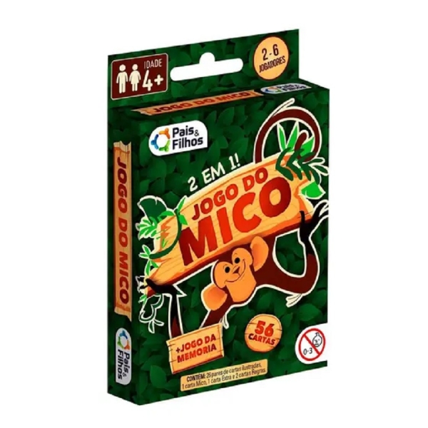 Jogo do Mico 2 Em 1 - Pais & Filhos - Verde