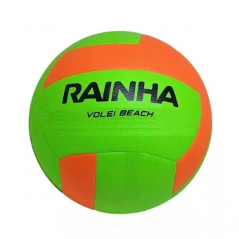 Bola Rainha Beach Vôlei Oficial - Verde e Laranja