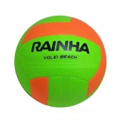 Bola Rainha Beach Vôlei Oficial - Verde e Laranja - verde/laranja