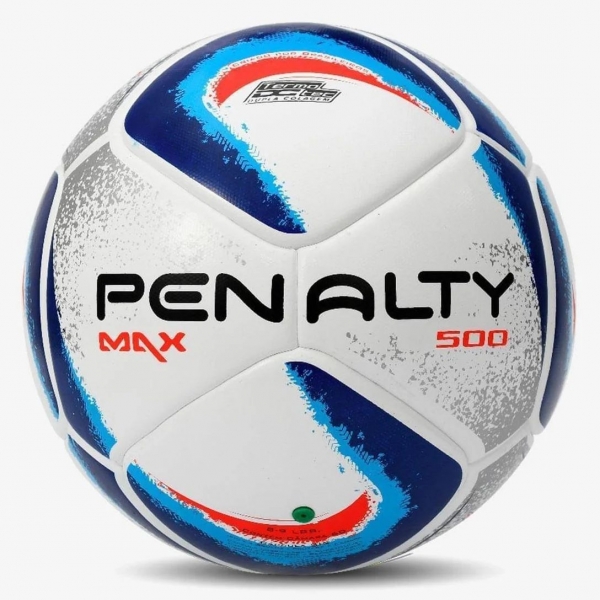 Bola De Futsal Penalty Max 500 Termotec XXIV Branco e Azul - Branco/Azul