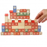 Brincando de Engenheiro 200 Peças - Xalingo - Vermelho