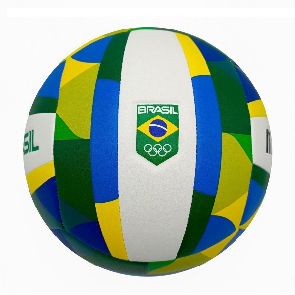 Bola Beach Vôlei Pro VB500 Mormaii - Azul/Amarelo