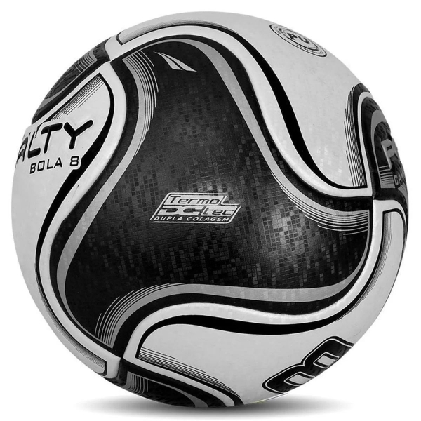Bola De Futebol De Campo Penalty 8 N4 Juvenil XXIV - Preto - Preto/Branco