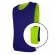 Kit com 15 Coletes Esportivos Dupla Face TRB Azul Marinho e Verde Limão - Azul Escuro/Verde Claro