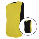 Kit com 20 Coletes Esportivos Dupla Face TRB Amarelo e Preto - Amarelo/Preto