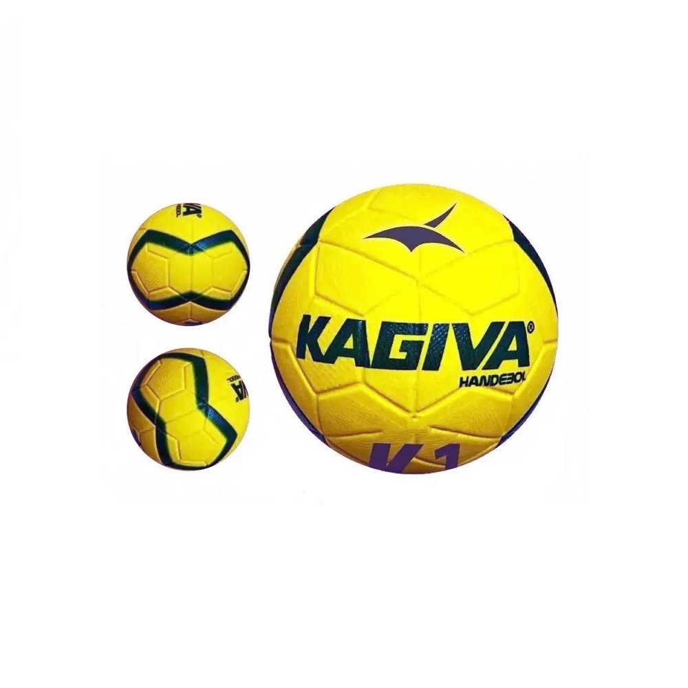 Bola Infantil/Mirim de Handebol Kagiva K1 Tecnofusion - Amarelo/Azul