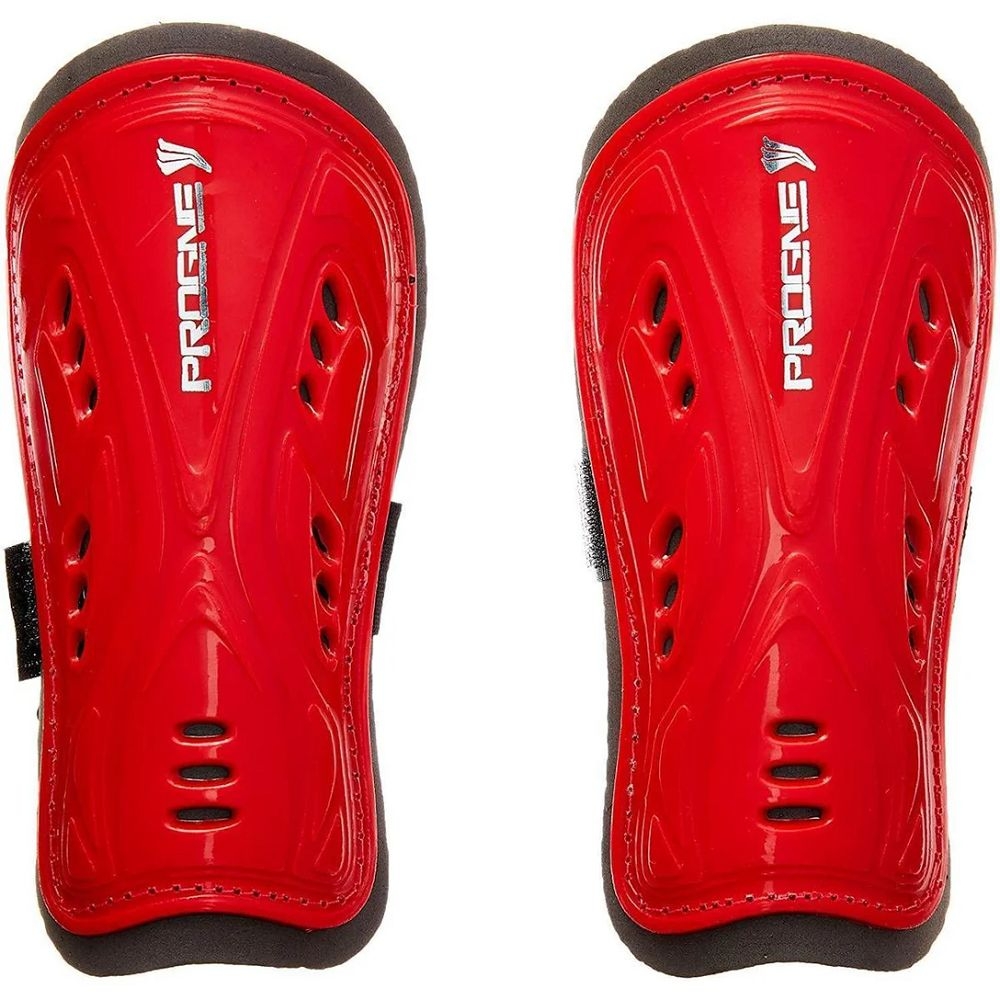 Caneleira Infantil Fraldinha Vermelha para Futsal, Society e Campo - Progne - Vermelho