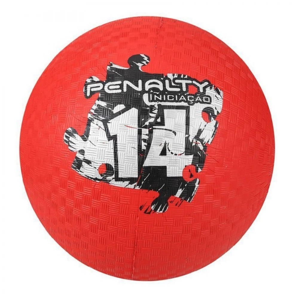 Bola Penalty Iniciação de Borracha N°14 - Vermelho