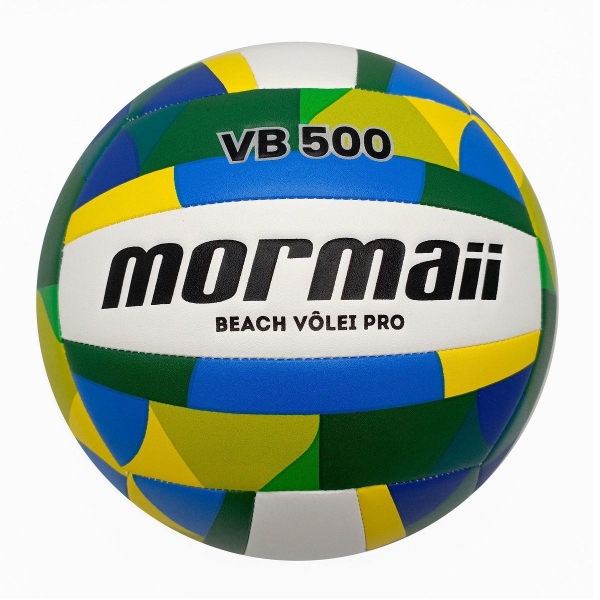 Bola Beach Vôlei Pro VB500 Mormaii - Azul/Amarelo