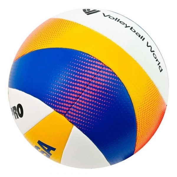 Bola Oficial Vôlei de Praia Mikasa BV550 Padrão FIVB - Branco/Azul