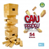 Caiu Perdeu 54 Peças - Pais & Filhos - Marrom