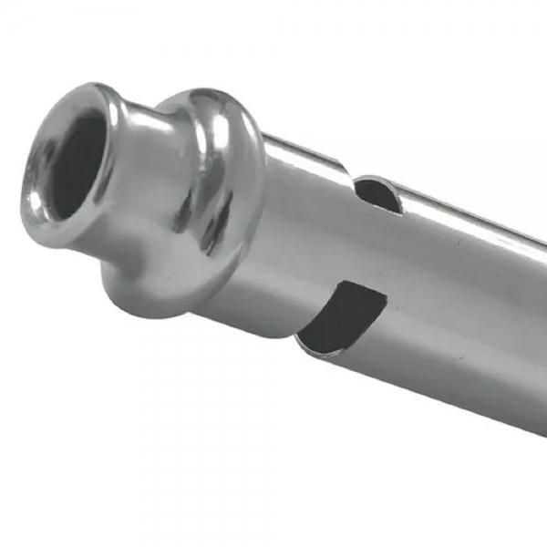 Apito Mesário em Metal - Poker - Cinza