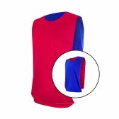 Kit com 20 Coletes Esportivos Dupla Face TRB Vermelho e Azul - Vermelho/Azul