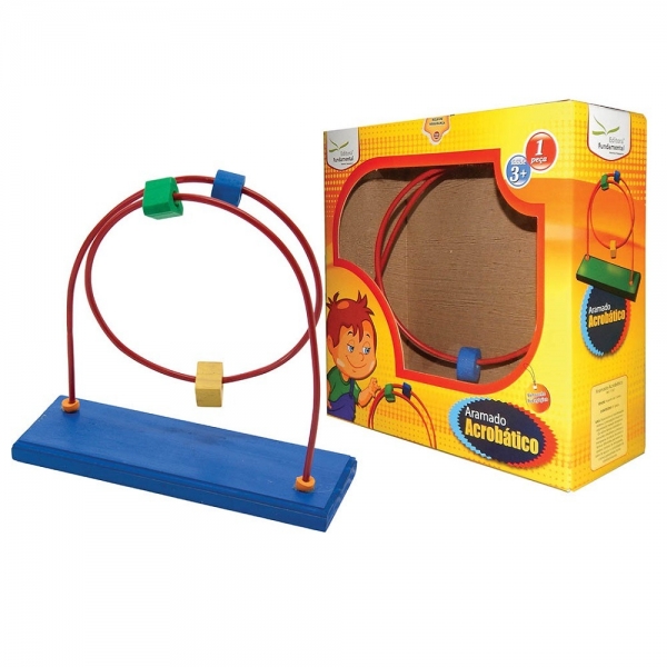 Aramado Acrobático Pedagógico - Fundamental Brinquedos - Azul/Vermelho