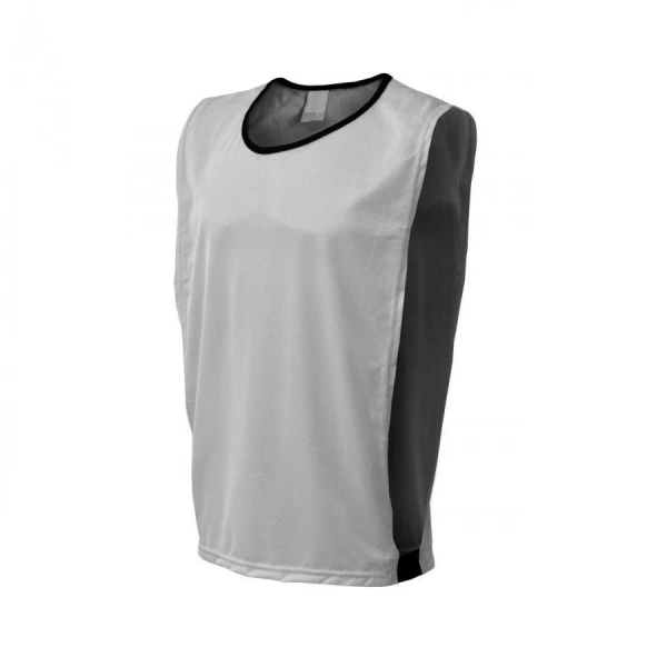 Kit com 8 Coletes Modelo Aberto de Futebol de Campo/Society/Futsal - TRB - Cinza/Preto