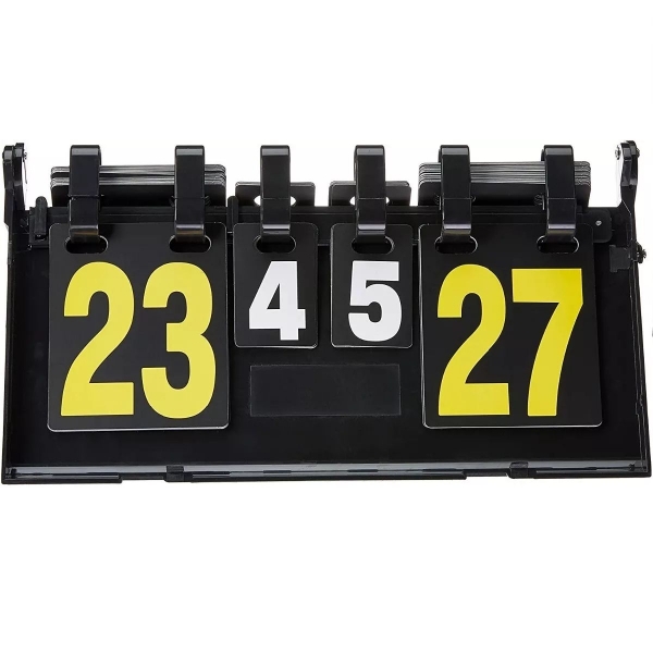 Placar De Mesa Marcador Manual Dobrável Contador De Pontos - M.R - Preto