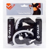 Extensor Elástico Vollo Com Pegador 1 Via Tensão Leve - Cinza Claro