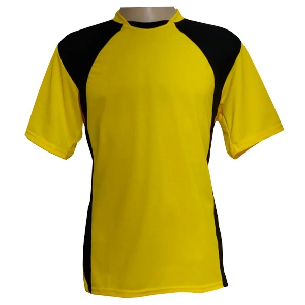 Jogo de Uniforme Completo TRB 20+2 Amarelo/Preto - Amarelo/Preto
