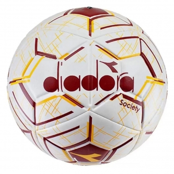Bola de Society Diadora Coloring Park Branco e Laranja